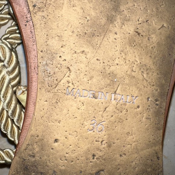 Ann Demeulemeester Rope Strappy Flat Sandals - Picture 2 of 2